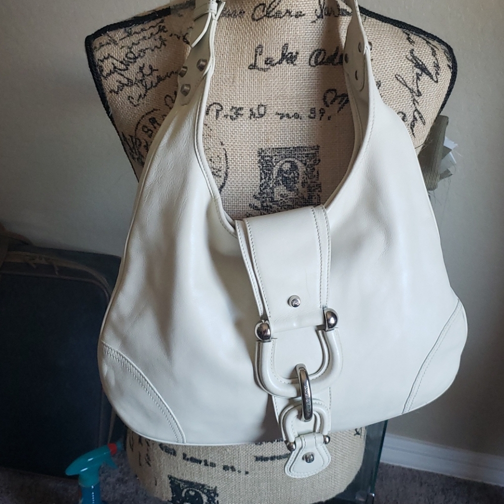 Burberry leather hobo shoulder bag